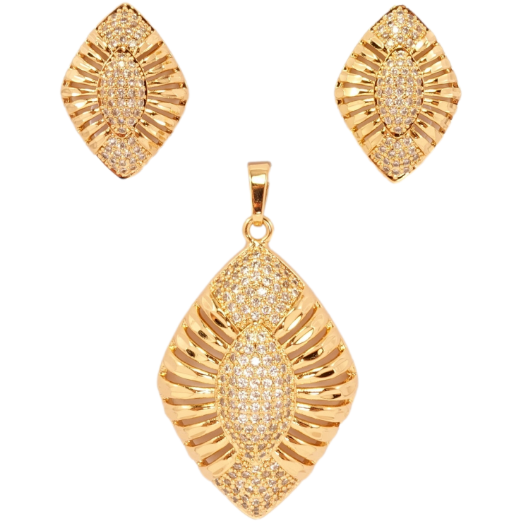 Набор Xuping Позолота 18K Серьги Кулон Изящные ромбы с цирконием фото №23 Набор Xuping Позолота 18K Серьги Кулон Изящные ромбы с цирконием фото №23