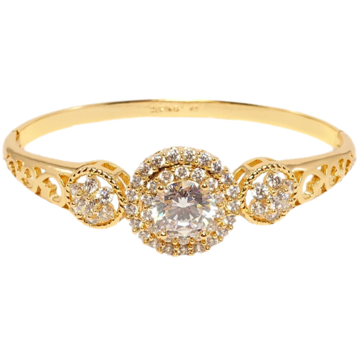 Браслет Xuping Позолота 18K Різний візерунок з елементами флористики ø 6см фото №14 Браслет Xuping Позолота 18K Різний візерунок з елементами флористики ø 6см фото №14