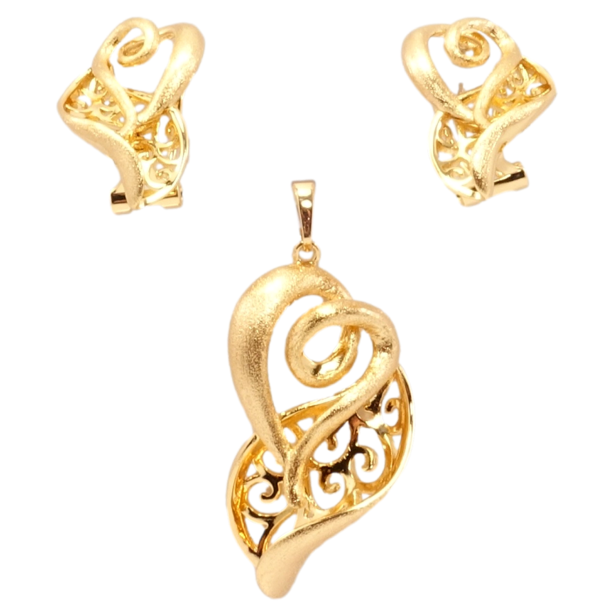 Набор Xuping Позолота 18K Серьги Кулон Живописный орнамент фото №1