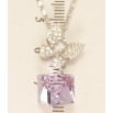 Кулон Xuping колір Родій з кр-ми Swarovski на ланцюжку Метелик з кристальним кубом Provence Lavender довжина фото №2 Кулон Xuping колір Родій з кр-ми Swarovski на ланцюжку Метелик з кристальним кубом Provence Lavender довжина фото №2