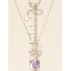 Кулон Xuping колір Родій з кр-ми Swarovski на ланцюжку Метелик з кристальним кубом Provence Lavender довжина фото №4 Кулон Xuping колір Родій з кр-ми Swarovski на ланцюжку Метелик з кристальним кубом Provence Lavender довжина фото №4