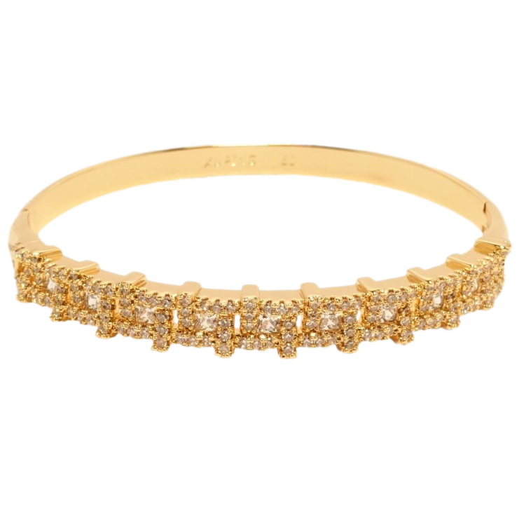 Браслет Xuping Позолота 18K Декоративний орнамент із цирконієм ø 6см фото №16