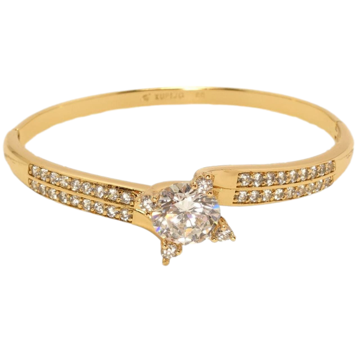 Браслет Xuping Позолота 18K Подвійна доріжка цирконію із вставкою кристал ø 6см фото №22 Браслет Xuping Позолота 18K Подвійна доріжка цирконію із вставкою кристал ø 6см фото №22