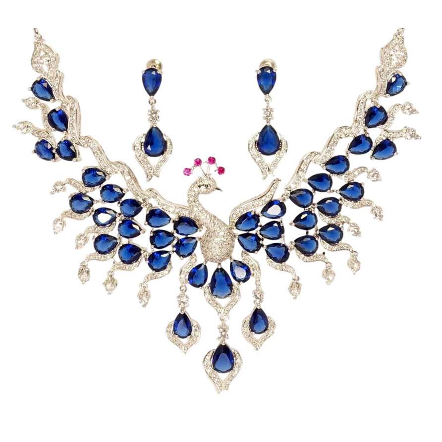 Набор Xuping Родий Серьги Колье Кристальный феникс размер 44см х 6мм фото №1 Набор Xuping Родий Серьги Колье Кристальный феникс размер 44см х 6мм фото №1