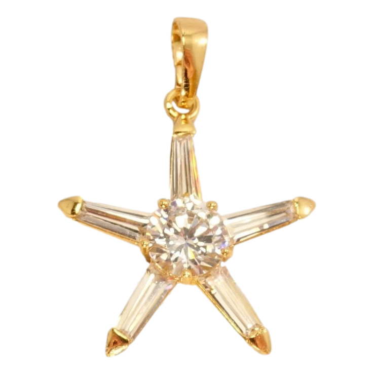 Кулон Xuping Позолота 18 К Кристальна зірка фото №14 Кулон Xuping Позолота 18 К Кристальна зірка фото №14