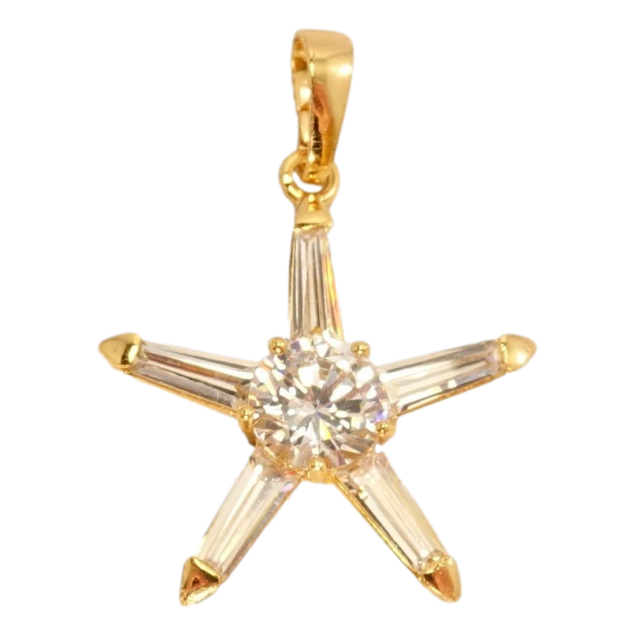 Кулон Xuping Позолота 18 К Кристальна зірка фото №1