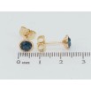 Сережки Xuping колір 18K з кристалами Swarovski пусети Синій Кристал у Глухій Оправі ø 5,5мм фото №3 Сережки Xuping колір 18K з кристалами Swarovski пусети Синій Кристал у Глухій Оправі ø 5,5мм фото №3