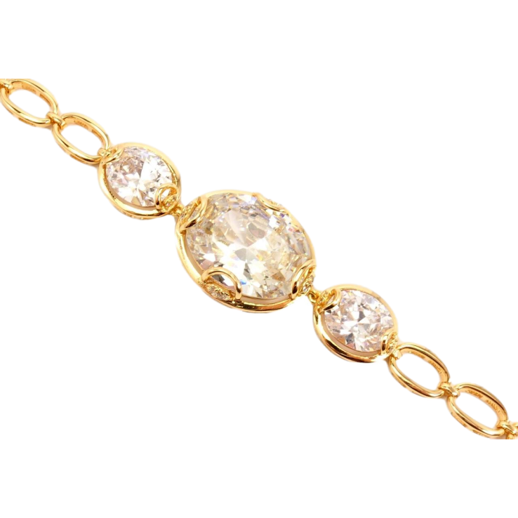 Браслет Xuping Позолота 18K Три великі овальні кристали довжина з дод. замком 18см; 20см х 7-18мм фото №22 Браслет Xuping Позолота 18K Три великі овальні кристали довжина з дод. замком 18см; 20см х 7-18мм фото №22