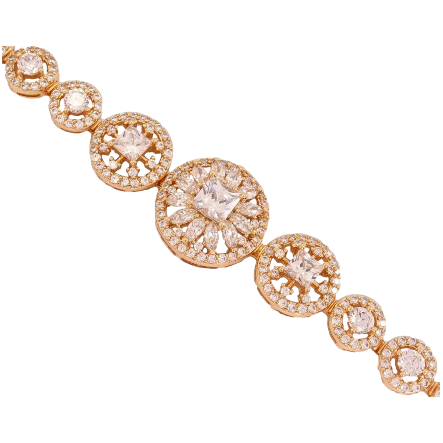 Браслет Xuping Позолота 18K Вишукана розкіш довжина з дод. замком 16,5см; 18,5см х 8-16мм фото №1