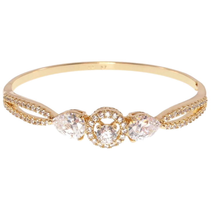 Браслет Xuping Позолота 18K Стриманість форм ø 5,7см фото №6 Браслет Xuping Позолота 18K Стриманість форм ø 5,7см фото №6