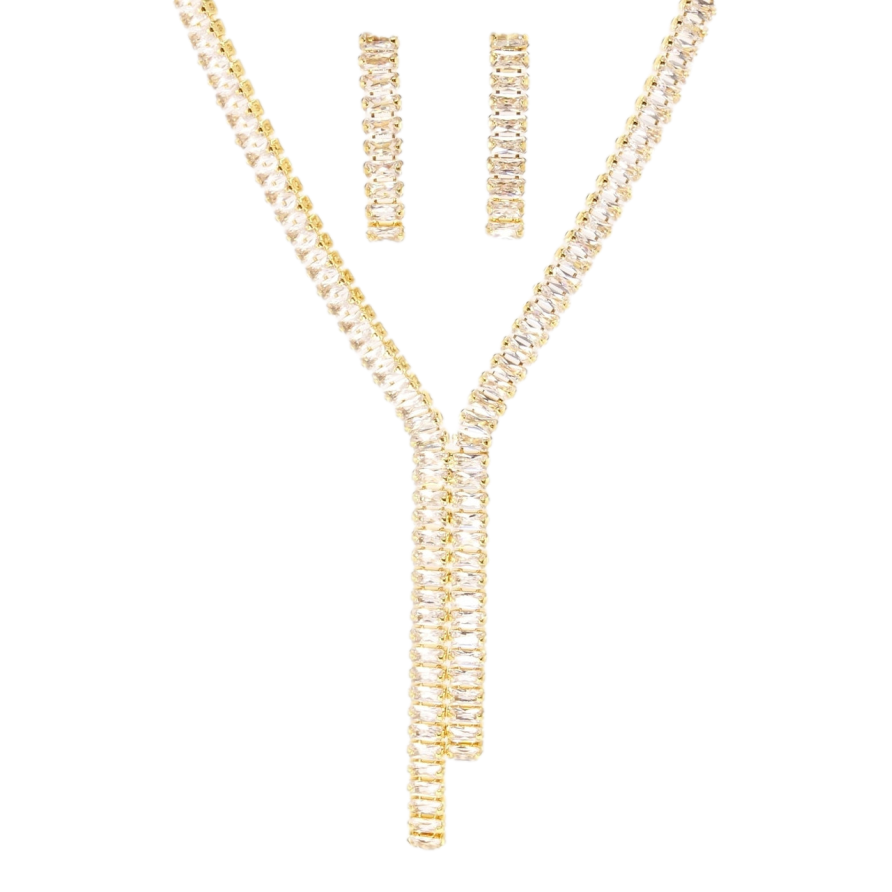 Набір Xuping Позолота 18K Сережки Кольє Класична витонченість довжина кольє 43см х 5мм фото №1