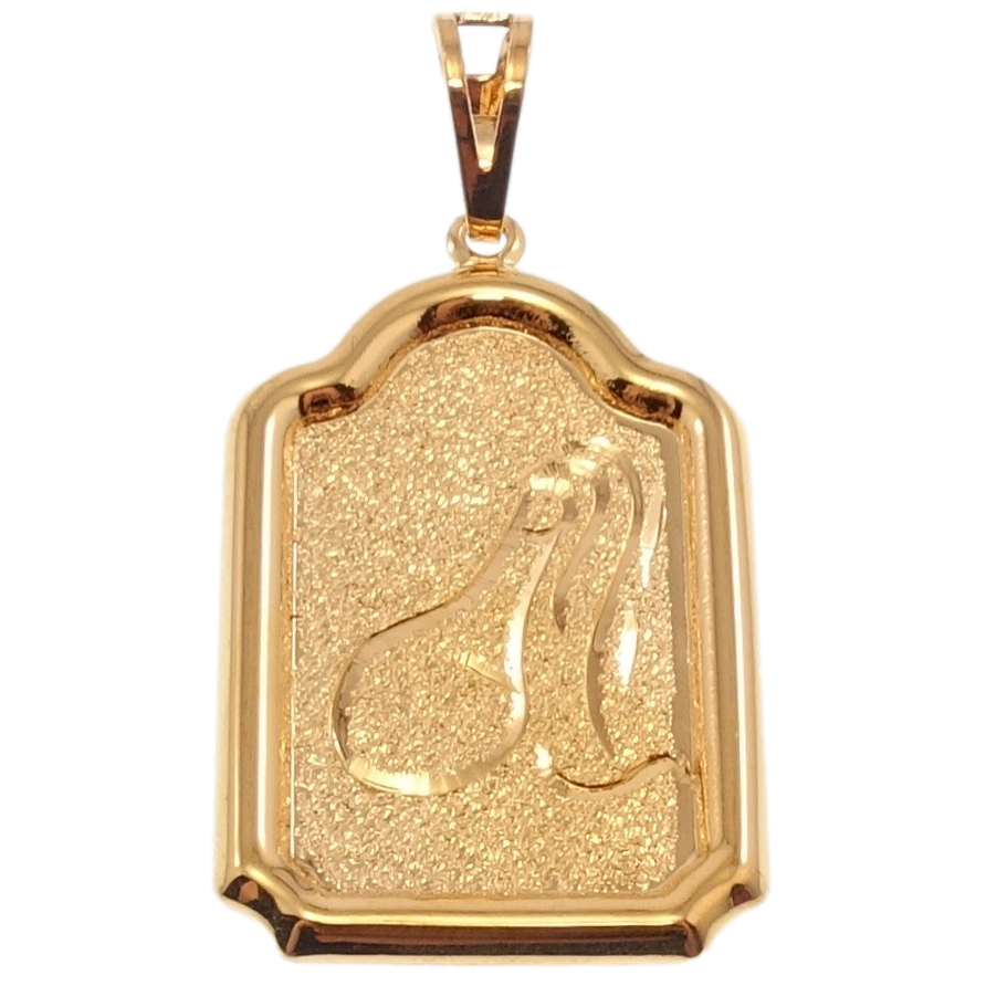 Кулон Xuping Позолота 18 К Знак Зодіаку Водолій Декор Шагрень фото №1 Кулон Xuping Позолота 18 К Знак Зодіаку Водолій Декор Шагрень фото №1