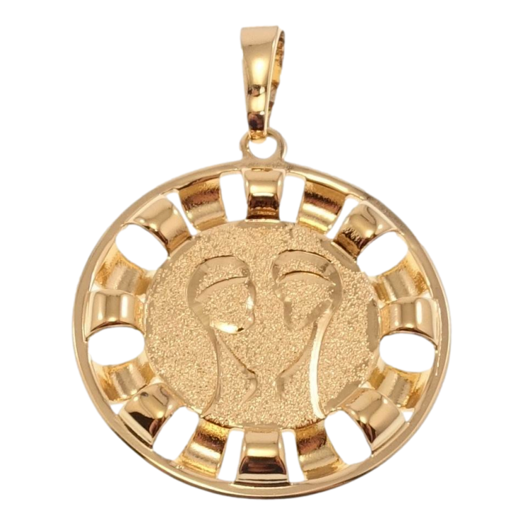 Кулон Xuping Позолота 18 К Знак Зодіаку Близнюки Декор Шагрень фото №14