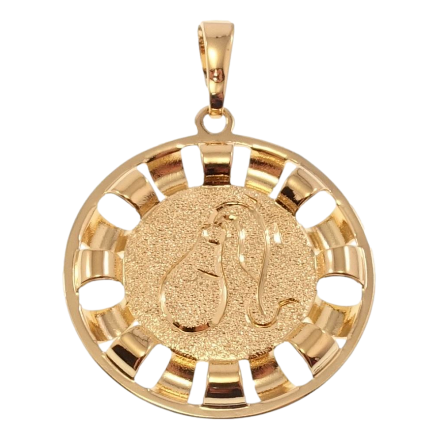 Кулон Xuping Позолота 18 К Знак Зодіаку Водолій Декор Шагрень фото №1 Кулон Xuping Позолота 18 К Знак Зодіаку Водолій Декор Шагрень фото №1