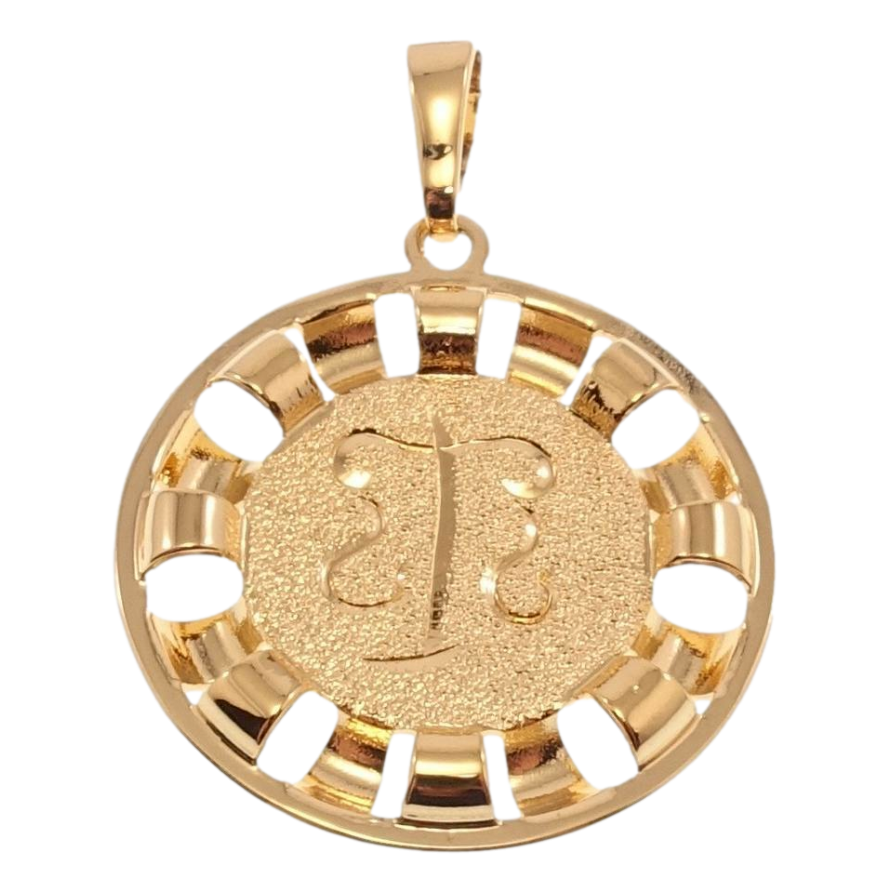 Кулон Xuping Позолота 18 К Знак Зодіаку Терези Декор Шагрень фото №1 Кулон Xuping Позолота 18 К Знак Зодіаку Терези Декор Шагрень фото №1