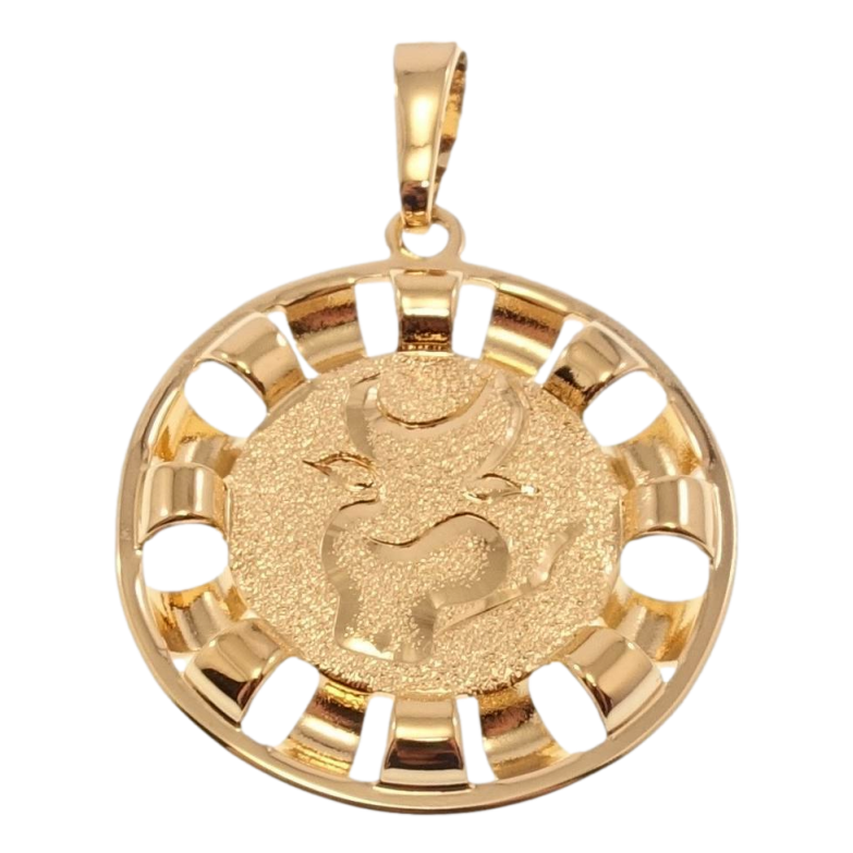 Кулон Xuping Позолота 18 К Знак Зодіаку Телець Декор Шагрень фото №1 Кулон Xuping Позолота 18 К Знак Зодіаку Телець Декор Шагрень фото №1