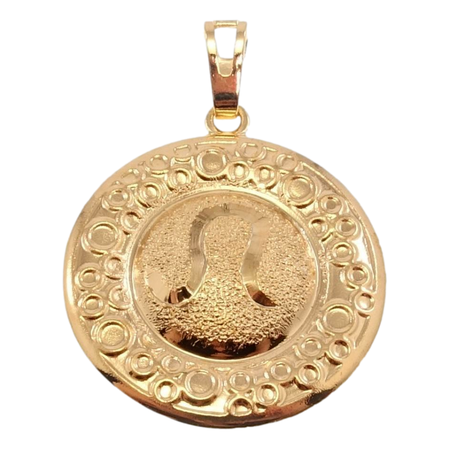Кулон Xuping Позолота 18 К Знак Зодіаку Лев Чеканка Круги фото №1