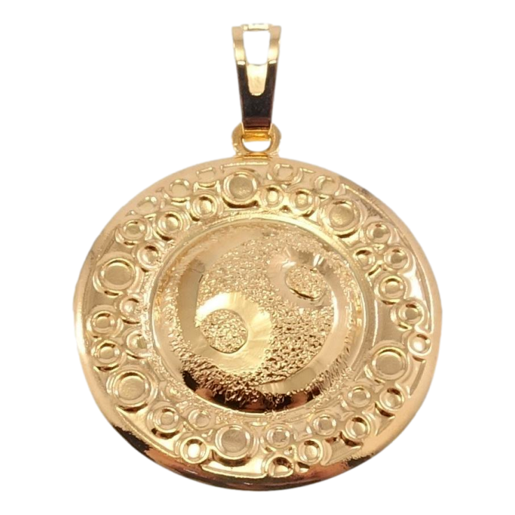 Кулон Xuping Позолота 18 К Знак Зодіаку Рак Чеканка Круги фото №12