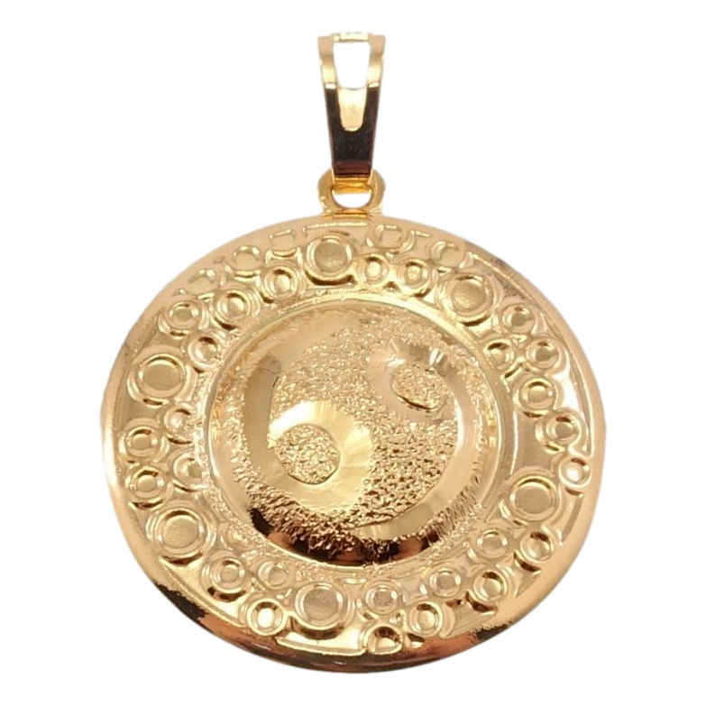 Кулон Xuping Позолота 18 К Знак Зодіаку Рак Чеканка Круги фото №1
