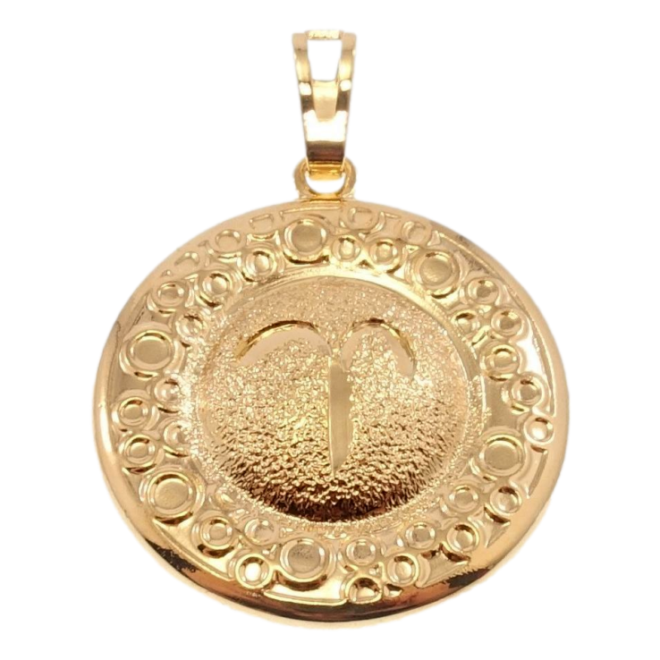 Кулон Xuping Позолота 18 К Знак Зодіаку Овен Чеканка Круги фото №16