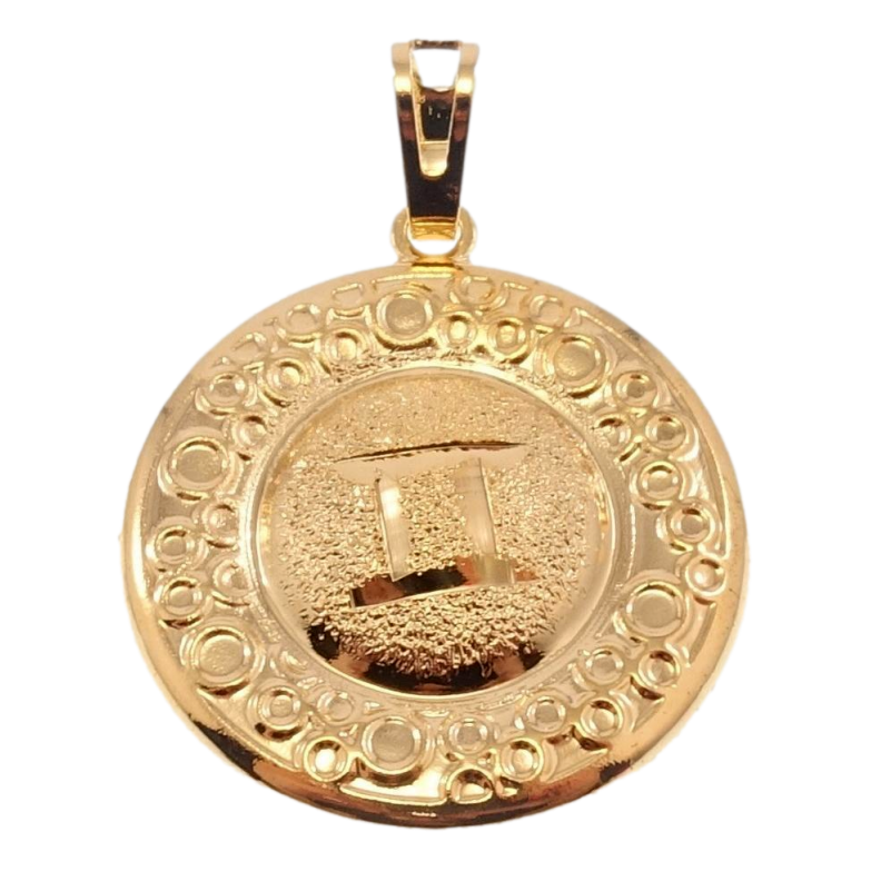 Кулон Xuping Позолота 18 К Знак Зодіаку Риби Чеканка Круги фото №1 Кулон Xuping Позолота 18 К Знак Зодіаку Риби Чеканка Круги фото №1