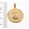 Кулон Xuping Позолота 18 К Знак Зодіаку Риби Чеканка Круги фото №2 Кулон Xuping Позолота 18 К Знак Зодіаку Риби Чеканка Круги фото №2