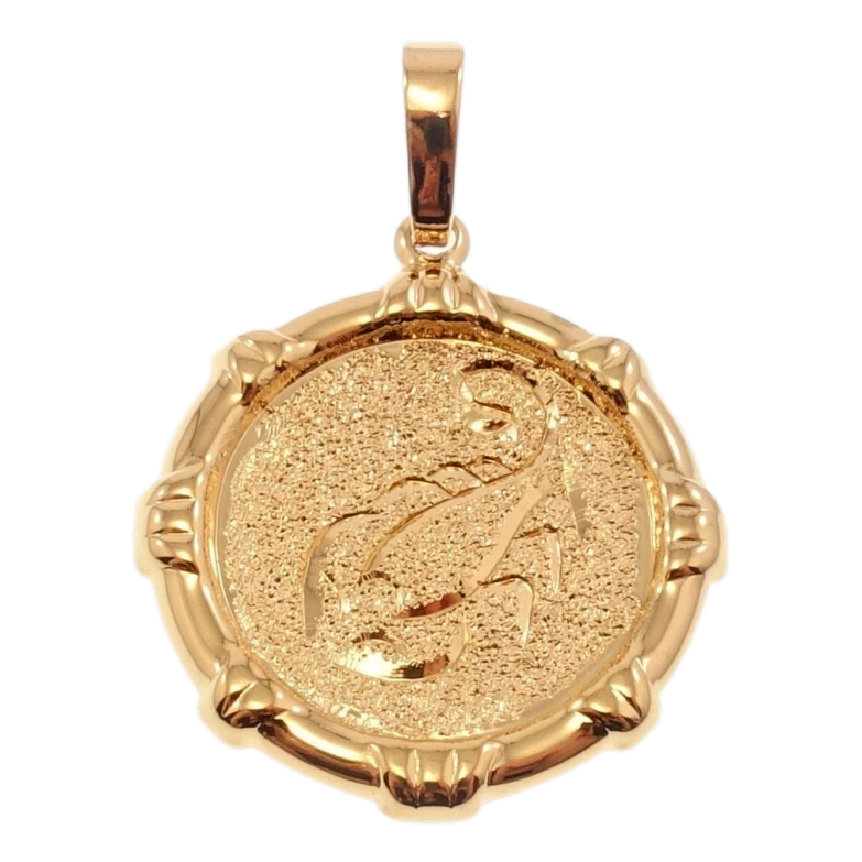 Кулон Xuping Позолота 18 К Знак Зодіаку Скорпіон декор шагрень фото №1 Кулон Xuping Позолота 18 К Знак Зодіаку Скорпіон декор шагрень фото №1