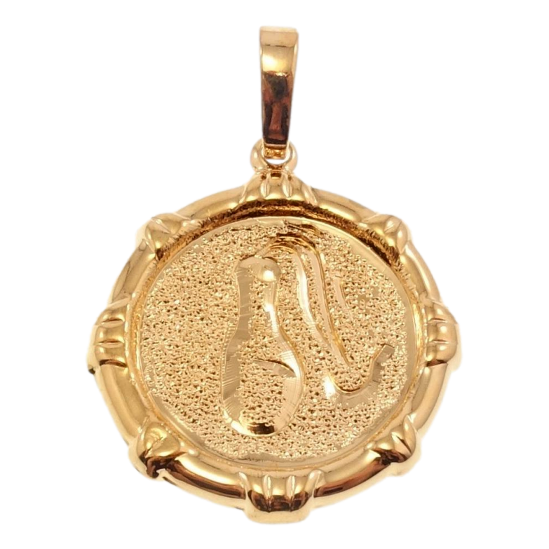 Кулон Xuping Позолота 18 К Знак Зодіаку Водолій декор шагрень фото №1