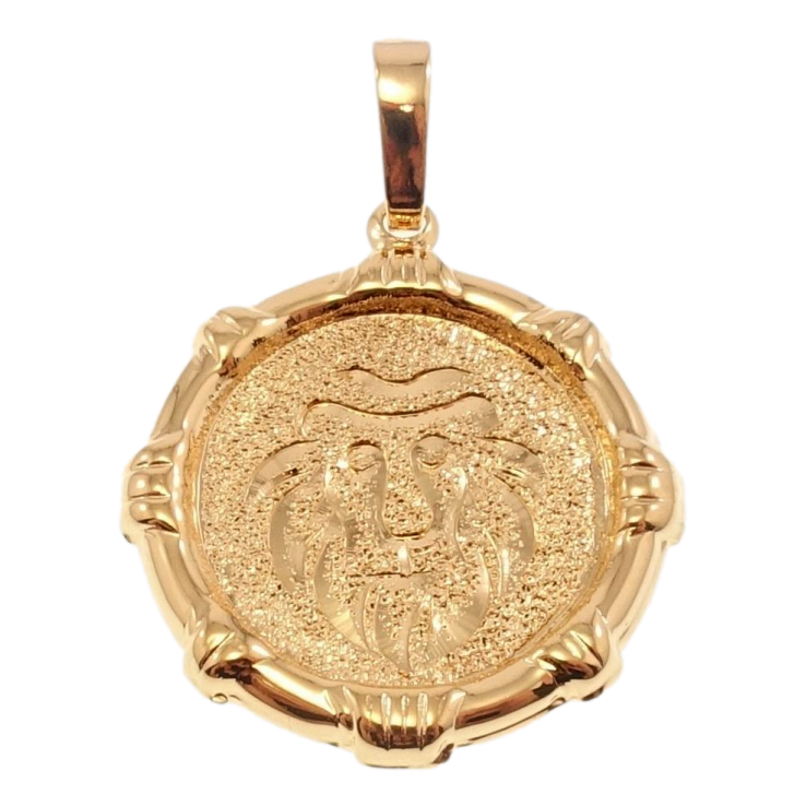 Кулон Xuping Позолота 18 К Знак Зодіаку Лев декор шагрень фото №4 Кулон Xuping Позолота 18 К Знак Зодіаку Лев декор шагрень фото №4