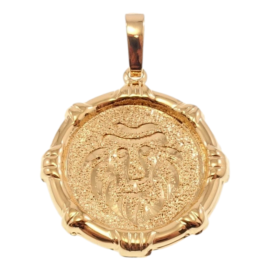 Кулон Xuping Позолота 18 К Знак Зодіаку Лев декор шагрень фото №1 Кулон Xuping Позолота 18 К Знак Зодіаку Лев декор шагрень фото №1