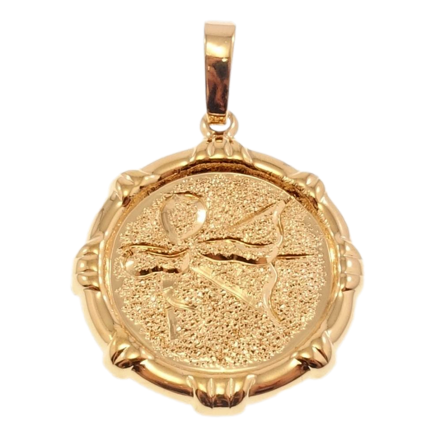 Кулон Xuping Позолота 18 К Знак Зодіаку Стрілець декор шагрень фото №1
