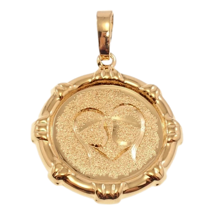 Кулон Xuping Позолота 18 К Знак Зодіаку Близнюки декор шагрень фото №16