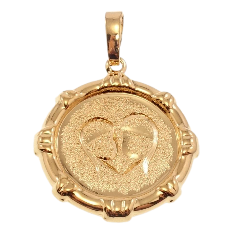 Кулон Xuping Позолота 18 К Знак Зодіаку Близнюки декор шагрень фото №1 Кулон Xuping Позолота 18 К Знак Зодіаку Близнюки декор шагрень фото №1