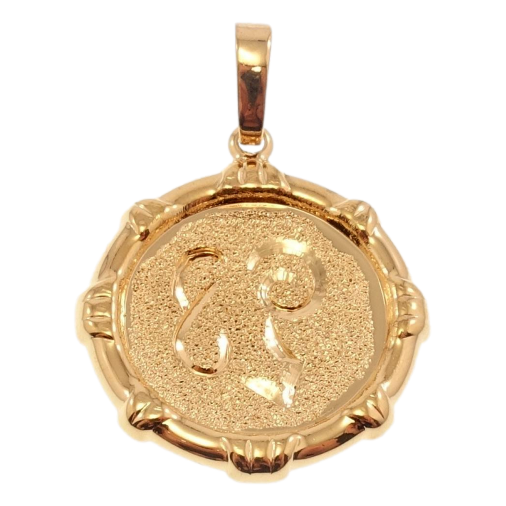 Кулон Xuping Позолота 18 К Знак Зодіаку Овен декор шагрень фото №3 Кулон Xuping Позолота 18 К Знак Зодіаку Овен декор шагрень фото №3