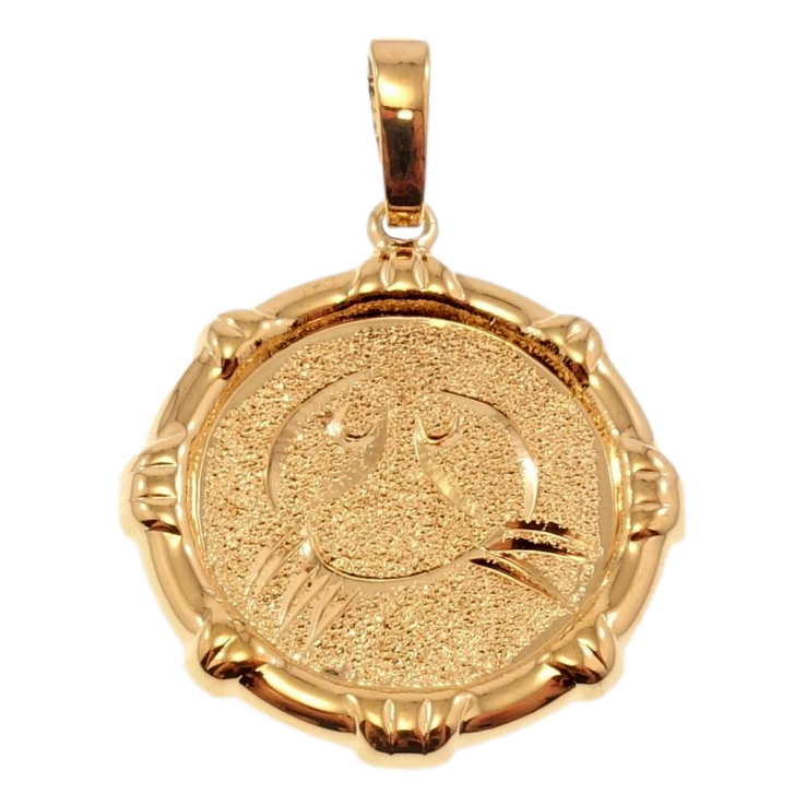 Кулон Xuping Позолота 18 К Знак Зодіаку Рак декор шагрень фото №13