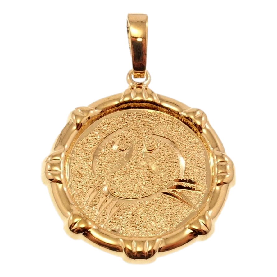 Кулон Xuping Позолота 18 К Знак Зодіаку Рак декор шагрень фото №1