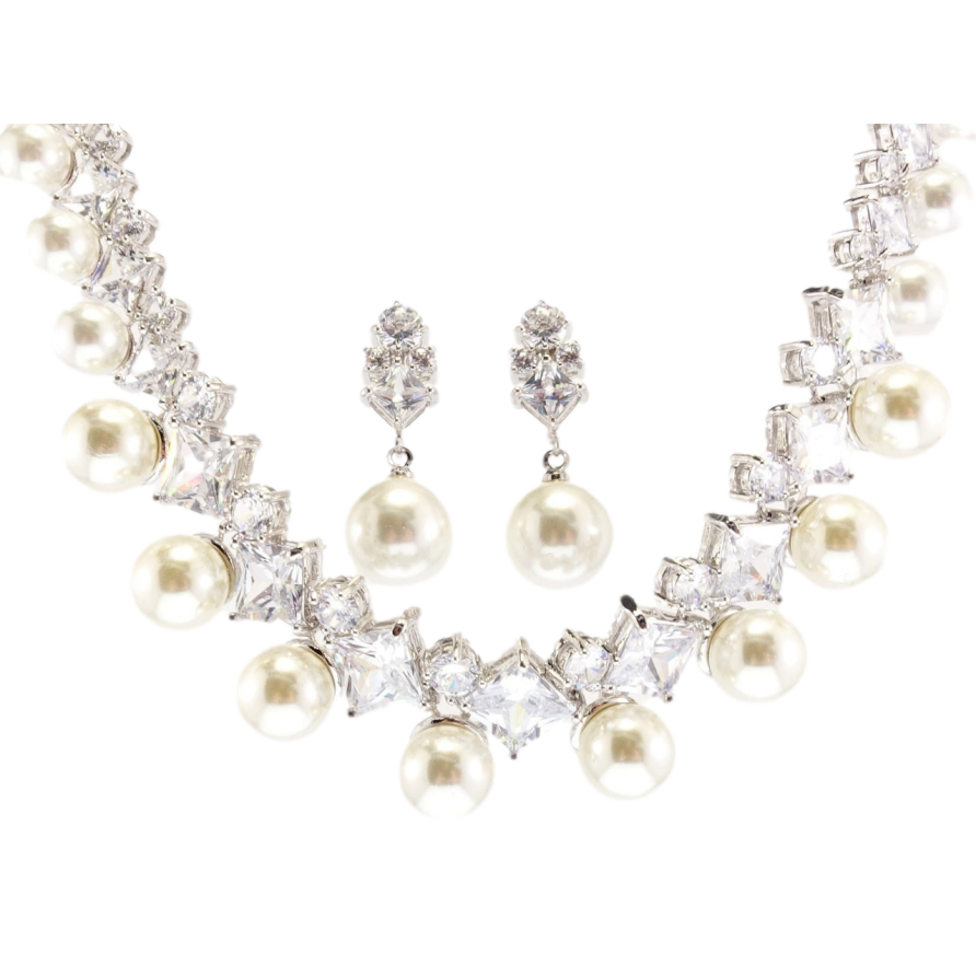 Набор Xuping Родий Серьги Колье Грация Венеры размер 42см х 8-12мм фото №1 Набор Xuping Родий Серьги Колье Грация Венеры размер 42см х 8-12мм фото №1