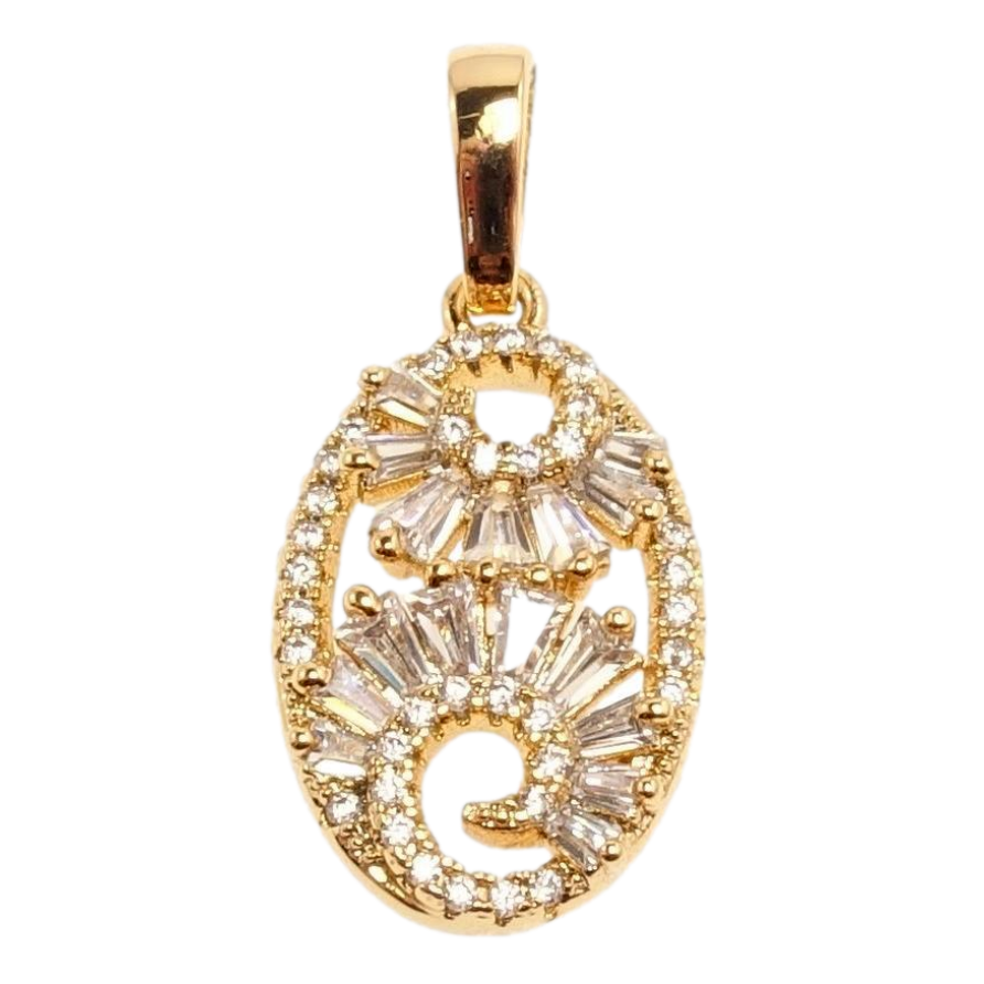 Кулон Xuping Позолота 18 К Витончений орнамент з цирконієм фото №1