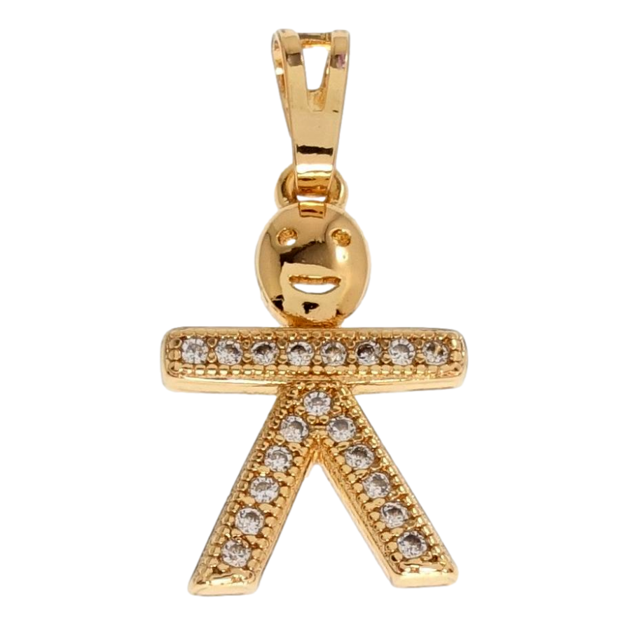 Кулон Xuping Позолота 18 К Чоловічок інкрустація цирконієм фото №1 Кулон Xuping Позолота 18 К Чоловічок інкрустація цирконієм фото №1
