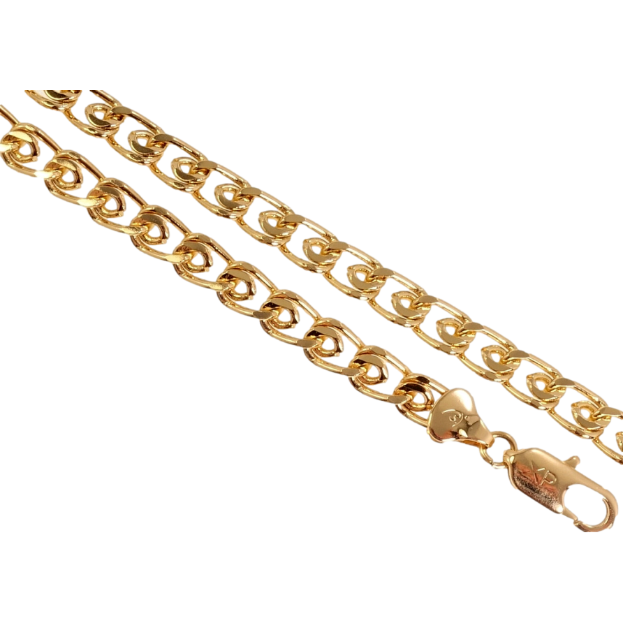 Цепочка Xuping Позолота 18K Плетение Лав длина 55см х 7мм фото №1