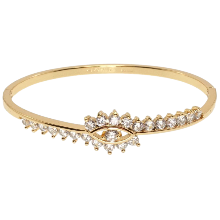 Браслет Xuping Позолота 18K Кристальне око ø 6см фото №2 Браслет Xuping Позолота 18K Кристальне око ø 6см фото №2