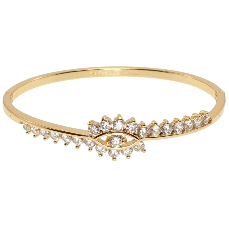 Браслет Xuping Позолота 18K Кристальный глаз ø 6см фото №1