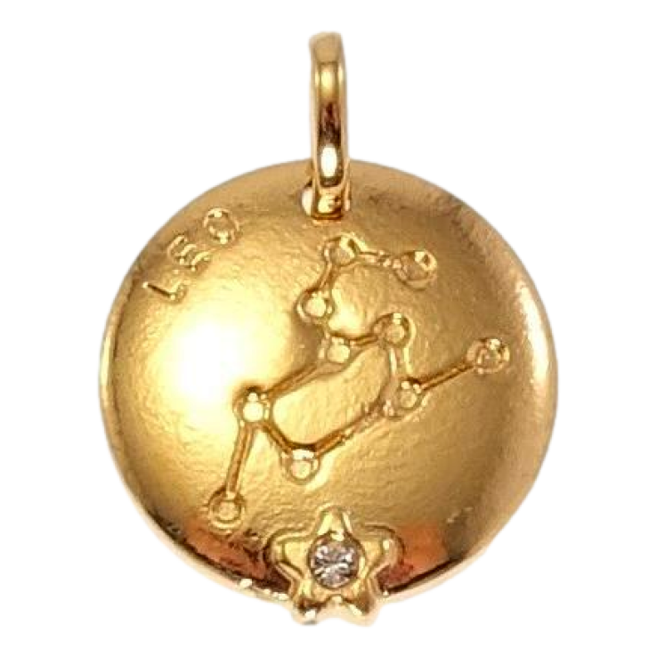 Кулон Xuping Позолота 18 К Круглий Двосторонній Медальйон Знак Зодіаку Лев фото №10 Кулон Xuping Позолота 18 К Круглий Двосторонній Медальйон Знак Зодіаку Лев фото №10