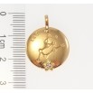 Кулон Xuping Позолота 18 К Круглий Двосторонній Медальйон Знак Зодіаку Лев фото №3 Кулон Xuping Позолота 18 К Круглий Двосторонній Медальйон Знак Зодіаку Лев фото №3