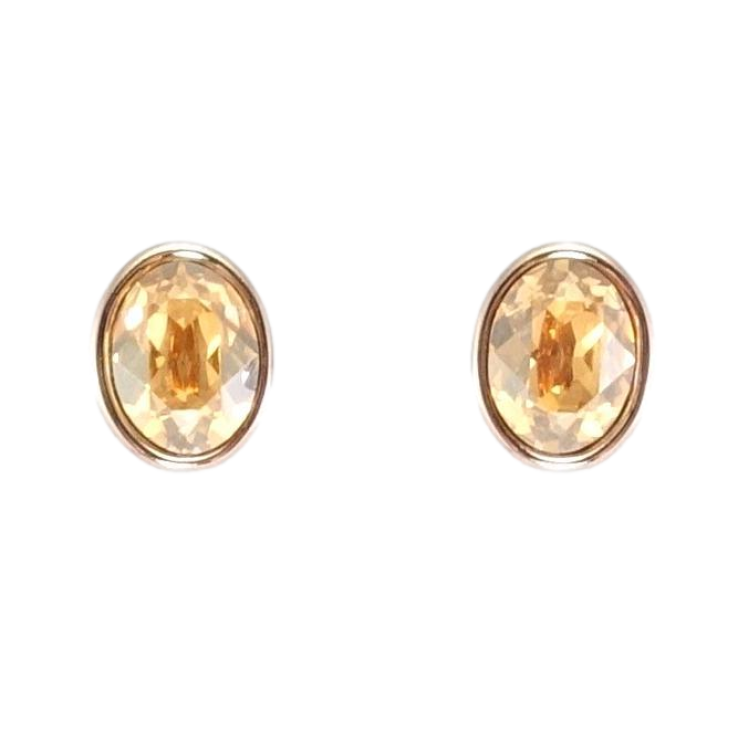 Сережки Xuping колір Родій з кристалами Swarovski пусети Овальні кристали Light Topaz фото №16 Сережки Xuping колір Родій з кристалами Swarovski пусети Овальні кристали Light Topaz фото №16