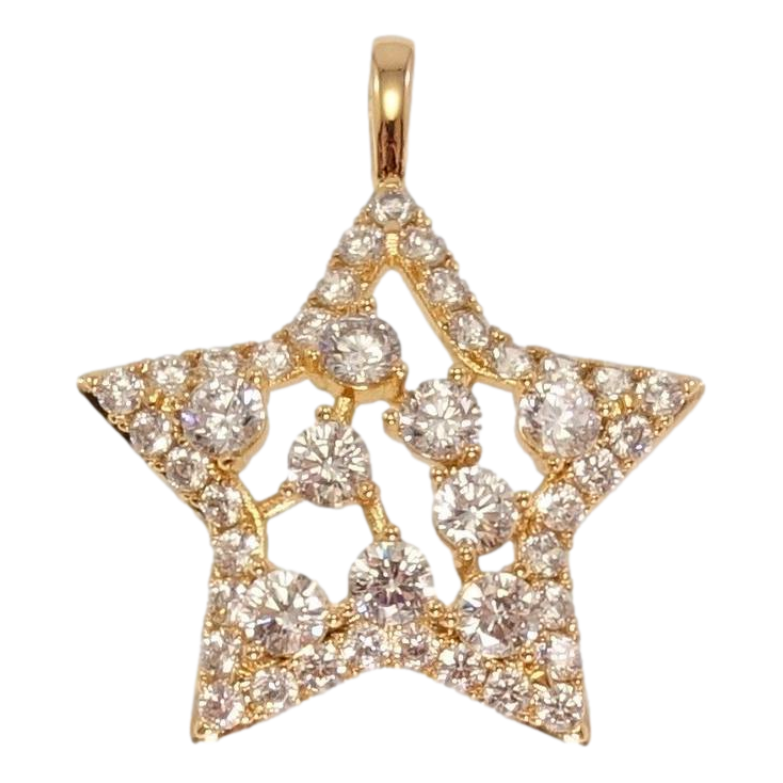 Кулон Xuping Позолота 18K Звезда с цирконием фото №1