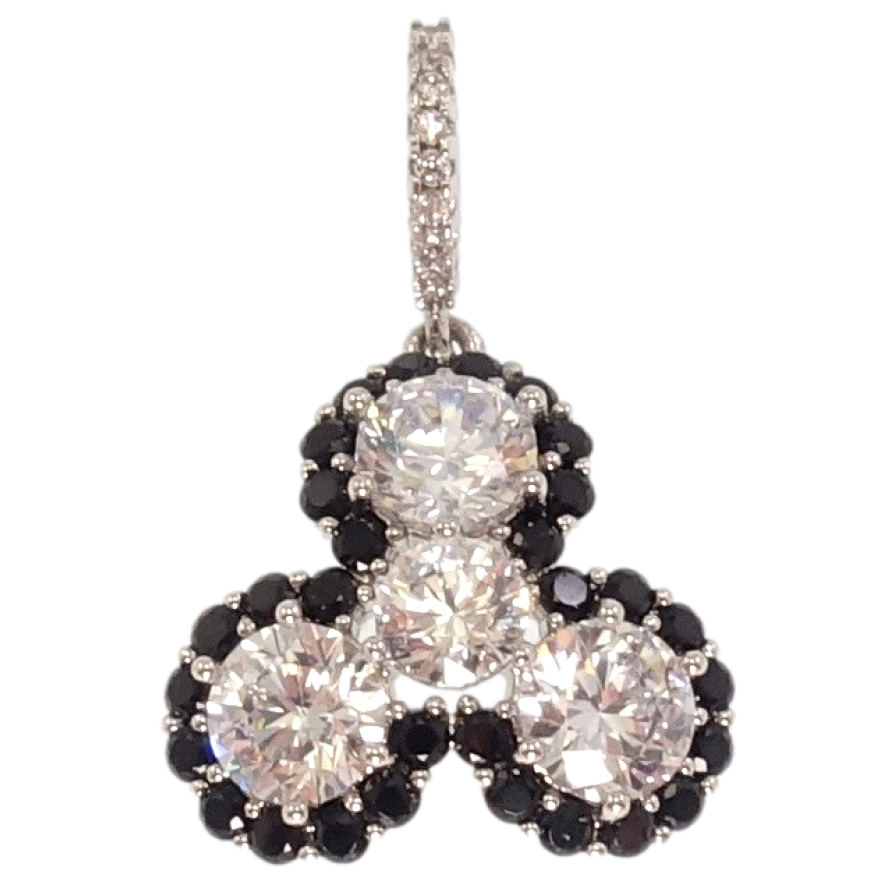 Кулон Xuping Родий Кристальный трилистник фото №1