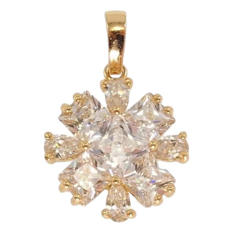 Кулон Xuping Позолота 18K Кристальна квіточка фото №1 Кулон Xuping Позолота 18K Кристальна квіточка фото №1