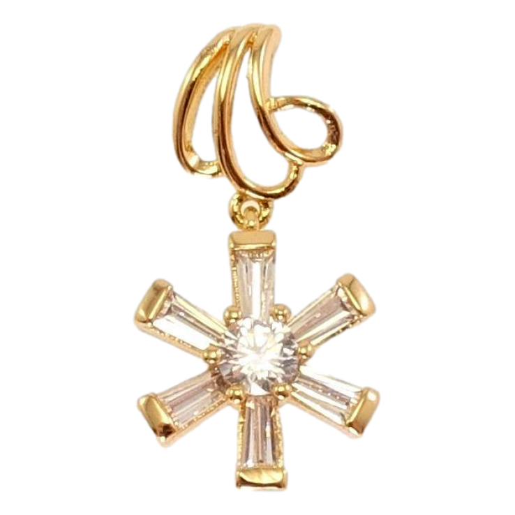 Кулон Xuping Позолота 18K Кристальна зірочка фото №4 Кулон Xuping Позолота 18K Кристальна зірочка фото №4