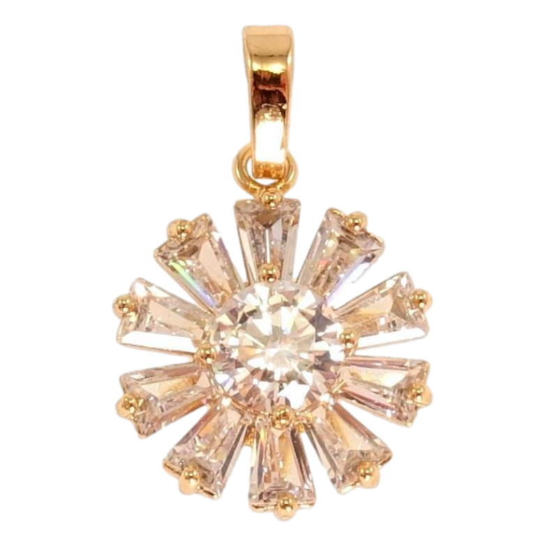 Кулон Xuping Позолота 18K Кристальна квіточка фото №1 Кулон Xuping Позолота 18K Кристальна квіточка фото №1